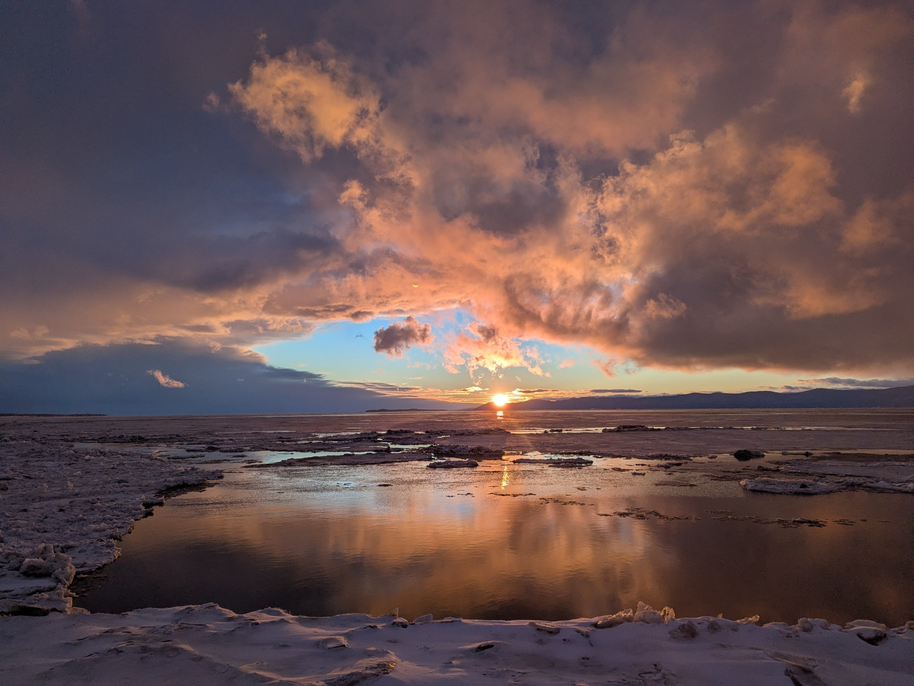 Couché de soleil à St-Jean-Port-Joli en grand format