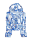 Aperçu R2D2 - Bleu